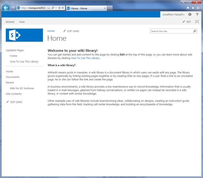 SharePoint 2013 - page