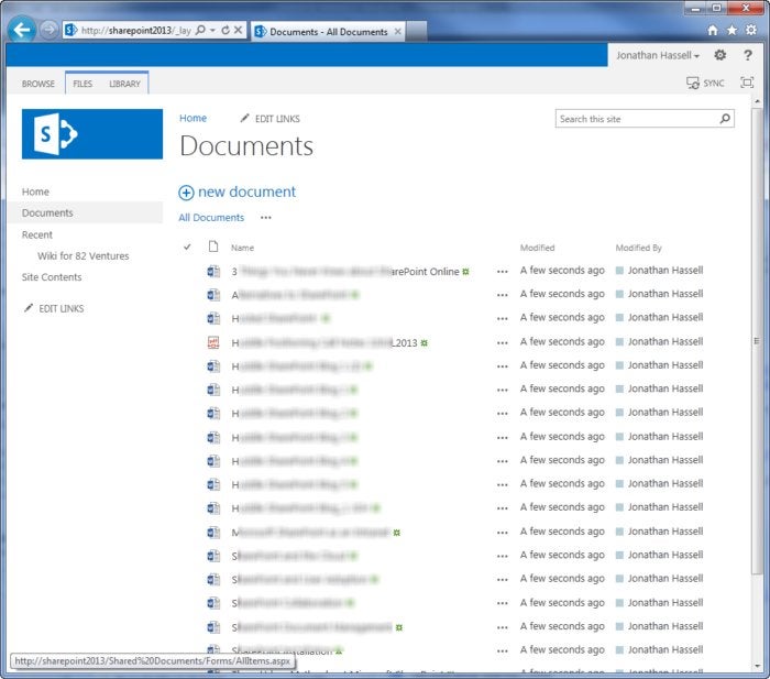 SharePoint 2013 document library