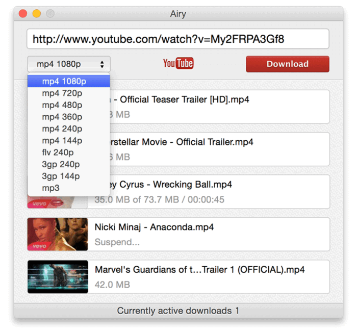 Airy review: Easy to use YouTube downloader, but less capable for the money