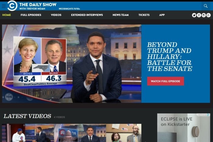 election sites daily show nov 2016