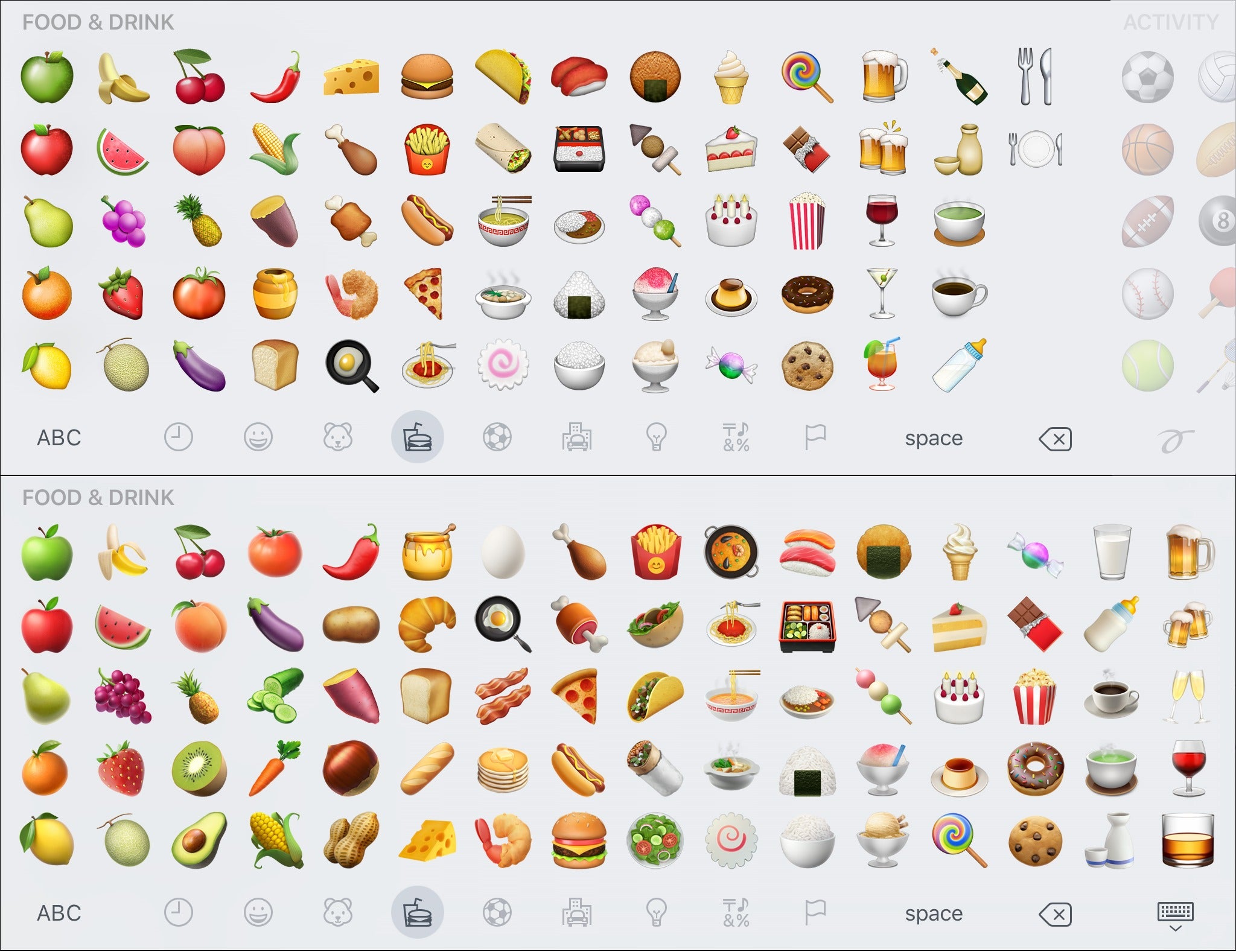 Featured image of post Apple Emojis Food Vegetables fruit desert marine food beverages in unicode library food and drink related emojis are given in 8 different categories