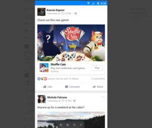 facebook news feed game