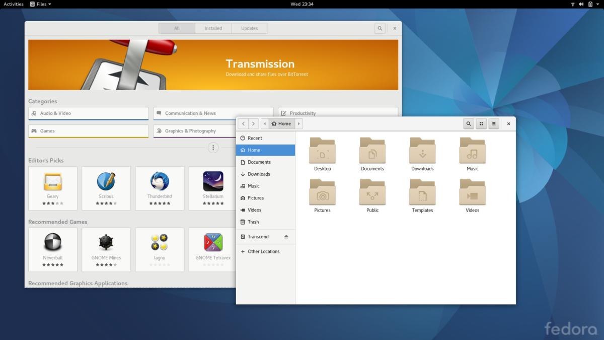 Fedora 25 desktop