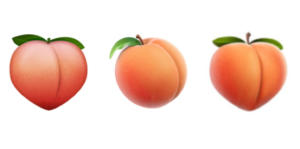 ios peach emoji evolution2