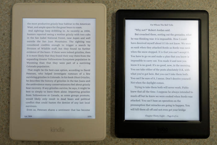 kobo glo vs amazon paperwhite