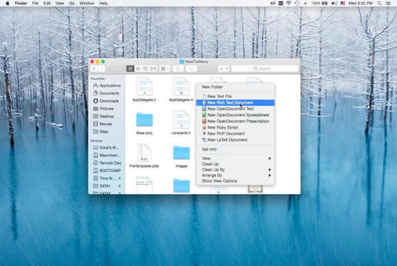 newfilemenu