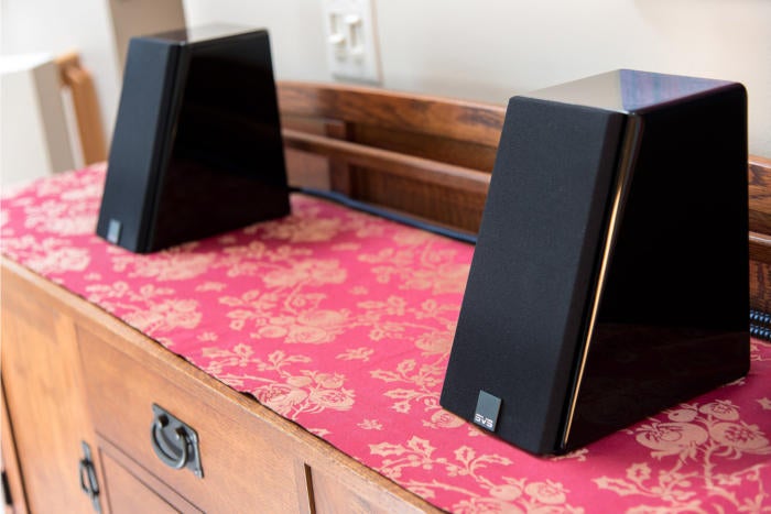 You can use the Prime Elevation in a two-channel stereo configuration. Just use a subwoofer to handl