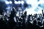 rock concert audience party music celebrate