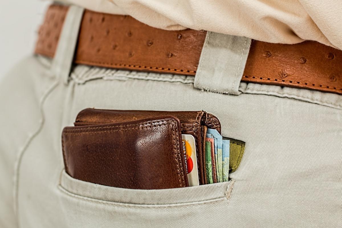 wallet cash credit card pocket money belt