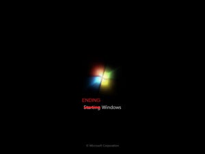 windows 7 logo ending