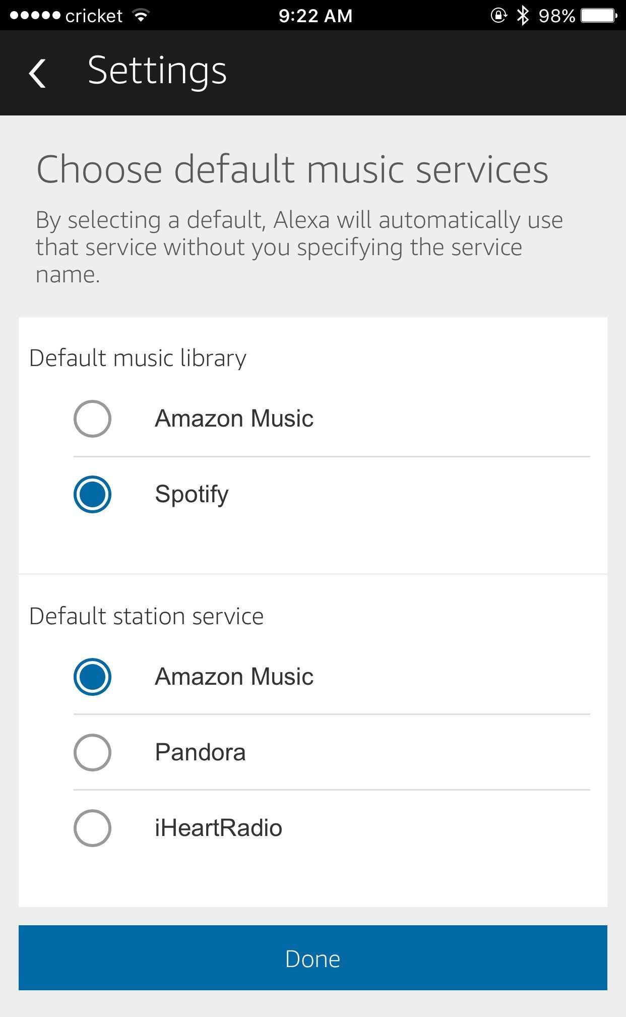 how to set alarm to music on alexa