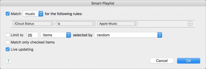 apple music smart playlist
