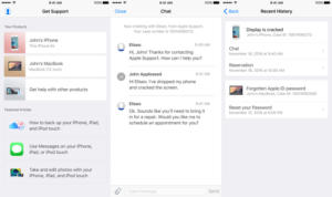 apple support ios app