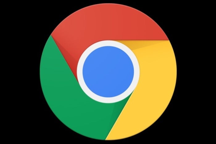 black google chrome logo