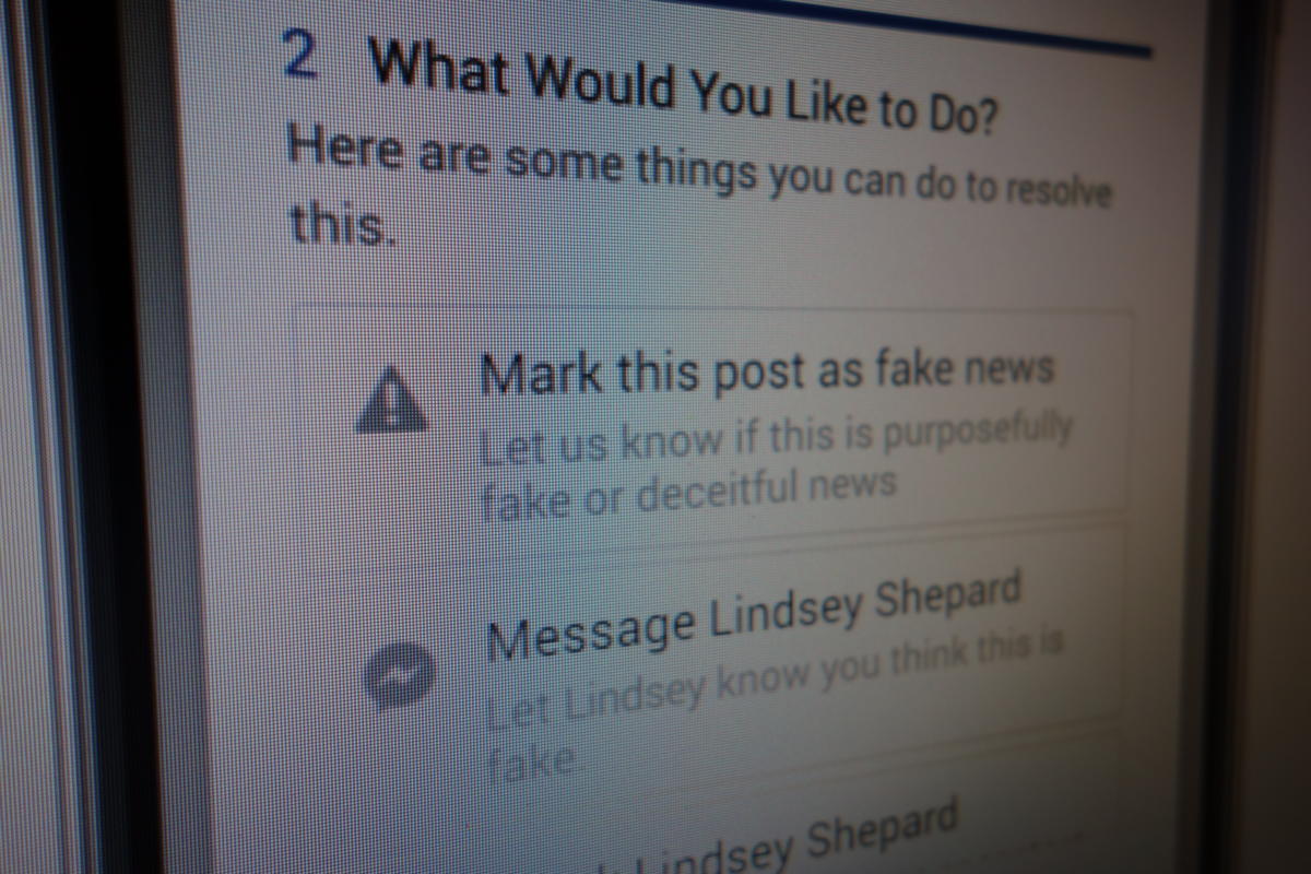 Facebook fake news