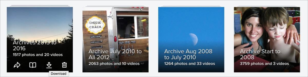 flickr albums with download links