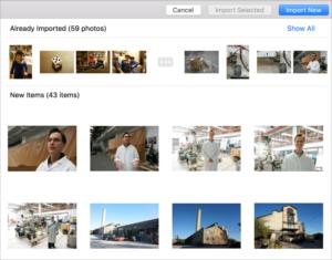 flickr macos photos import dialog