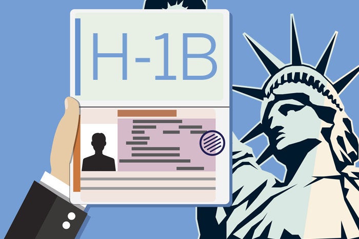 H-1B visa Statue of Liberty America