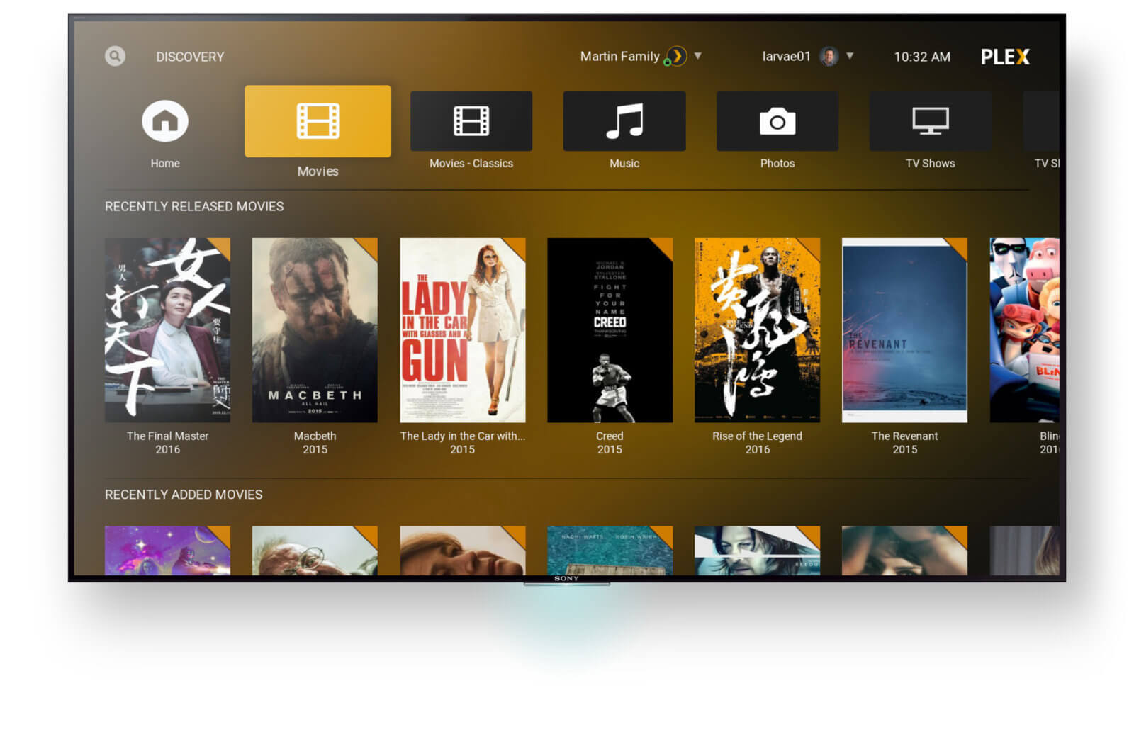 plex media player stuck in screen