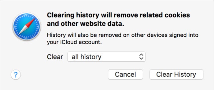 privatei wipe history safari