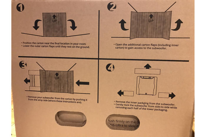 Unpacking the massive SB16-Ultra was incredibly easy. The box comes with step-by-step instructions.