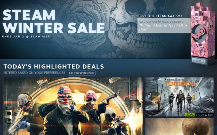 The 16 Steam Winter Sale Starts With Steep Game Deals And Awards Voting Pcworld