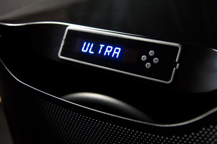 The SVS SB16-Ultra display is large, clear, and bright and can be seen from a distance.