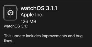 watch os 3.1.1 screen
