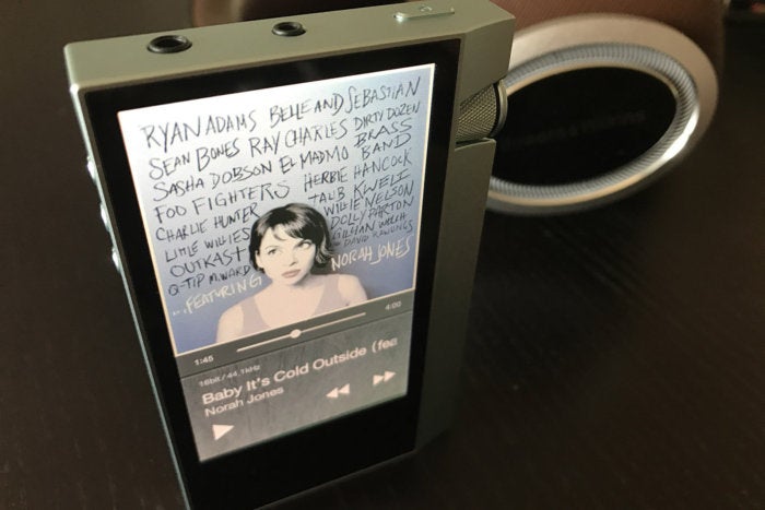 The AK70 is a sweet-sounding hi-res music player.