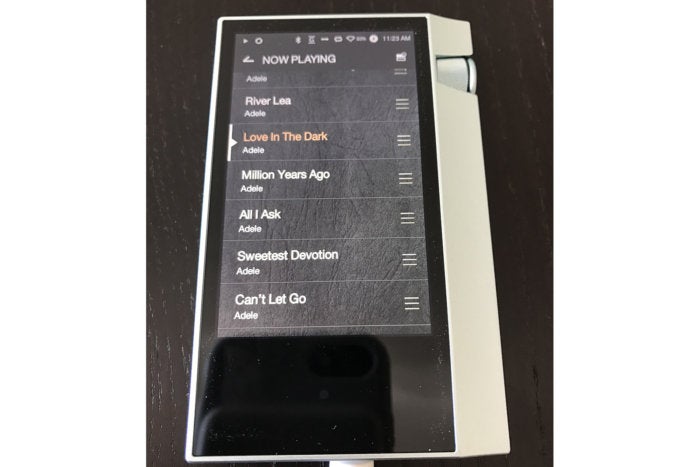 The AK70's user interface is smooth, clean, and simple to operate.