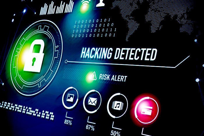 alert hacking threat detected