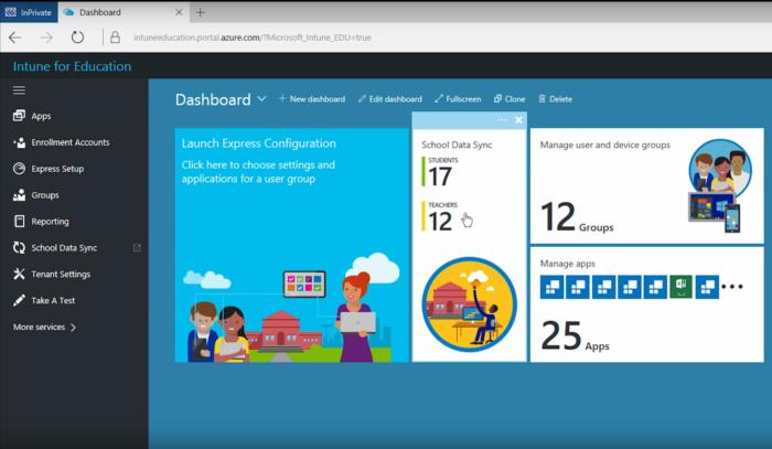 intune for education dashboard
