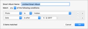 mac911 smart album hidden