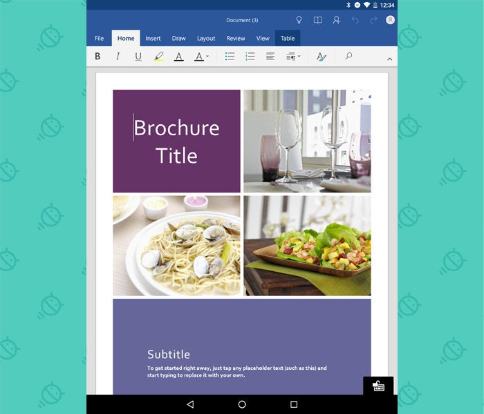 Microsoft Word - Android Tablet