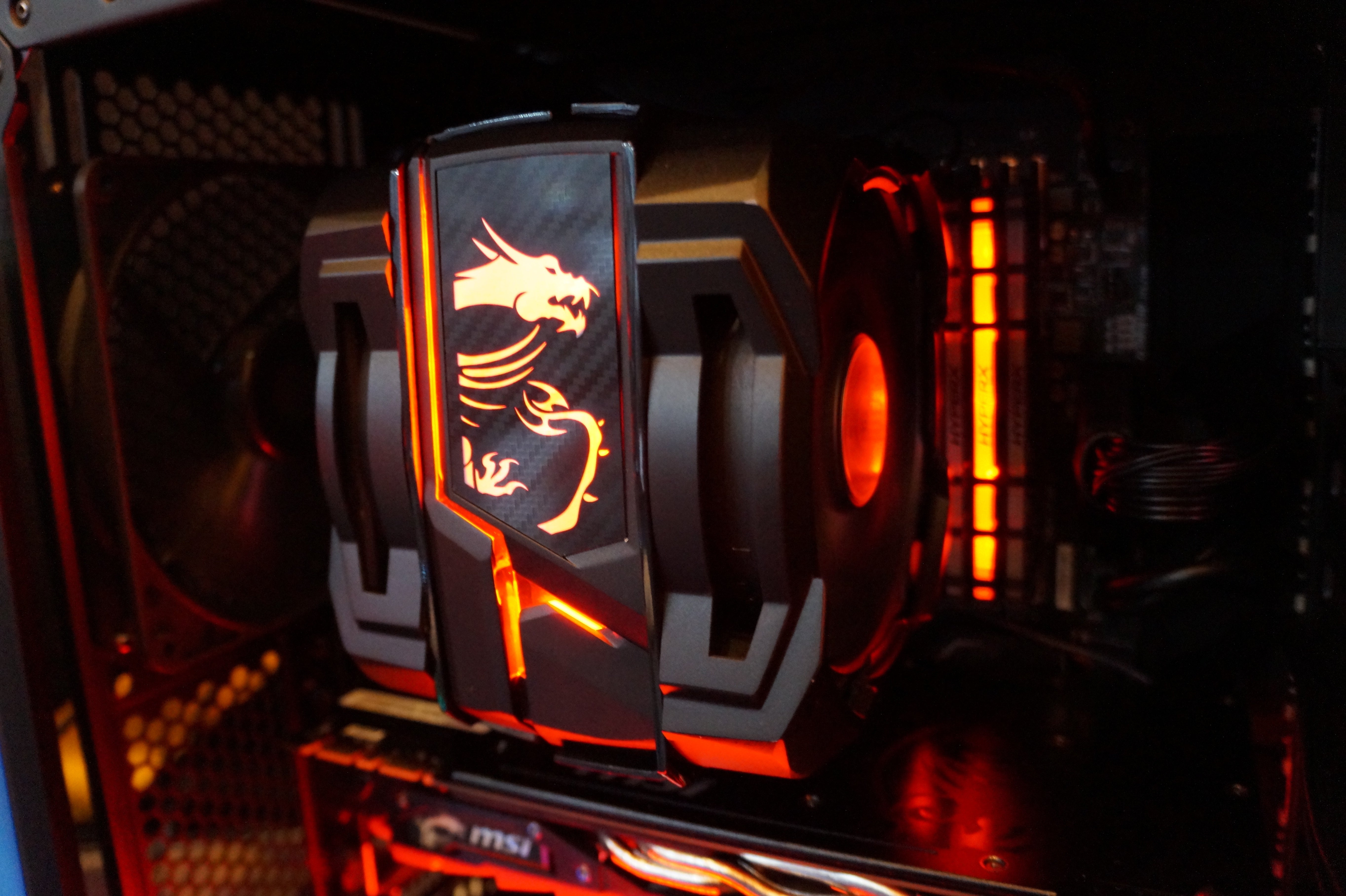 MSI goes wild with a big, badass CPU cooler and a graphics card dock