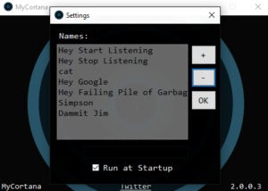 mycortanasettings