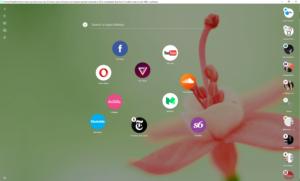 opera neon start page