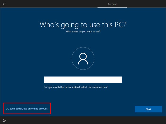 Windows 10 out of the box experience