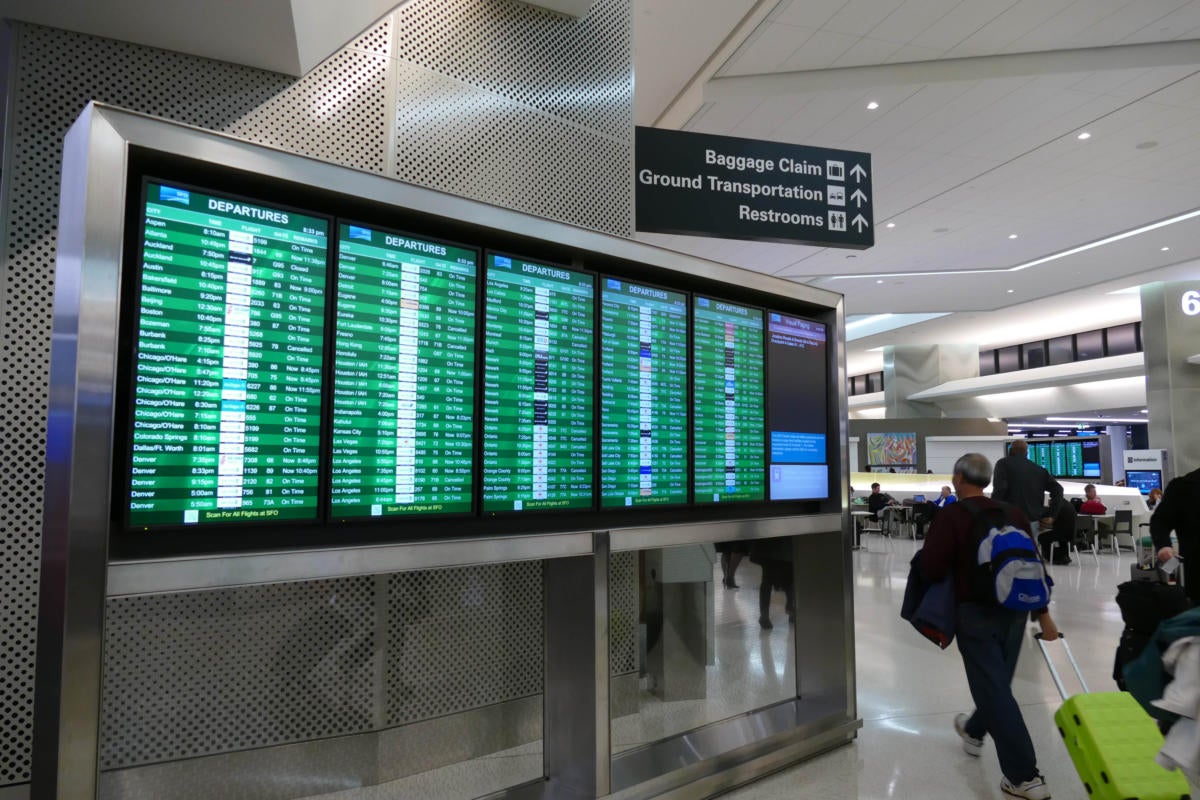 sfo airport departures screen 4