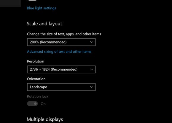 windows 10 screen resolution