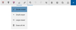 windows 10 windows ink stroke eraser