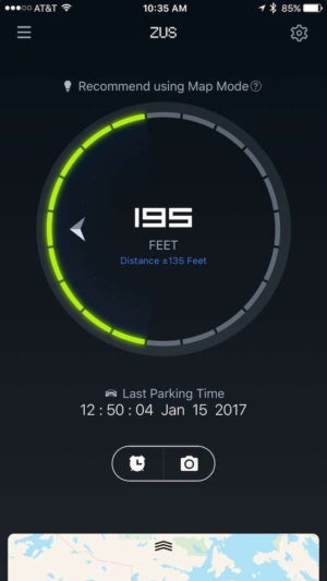 zus iphone car finder