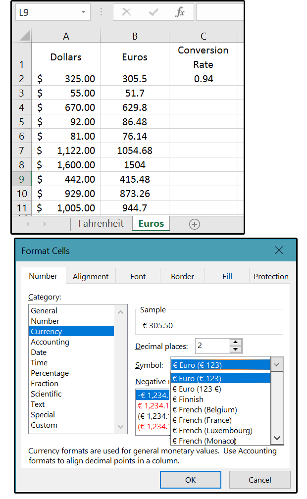 How Excel can help with metric and American Standard ...