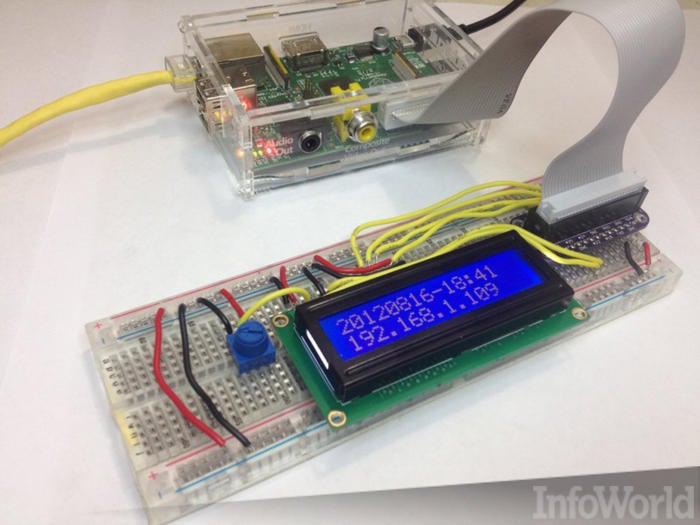 Roll your own LCD to display clock and IP address