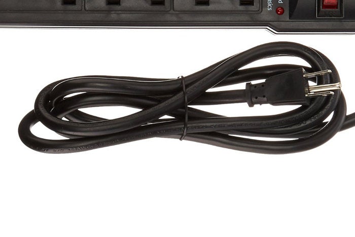 8 foot power cord on surge protector