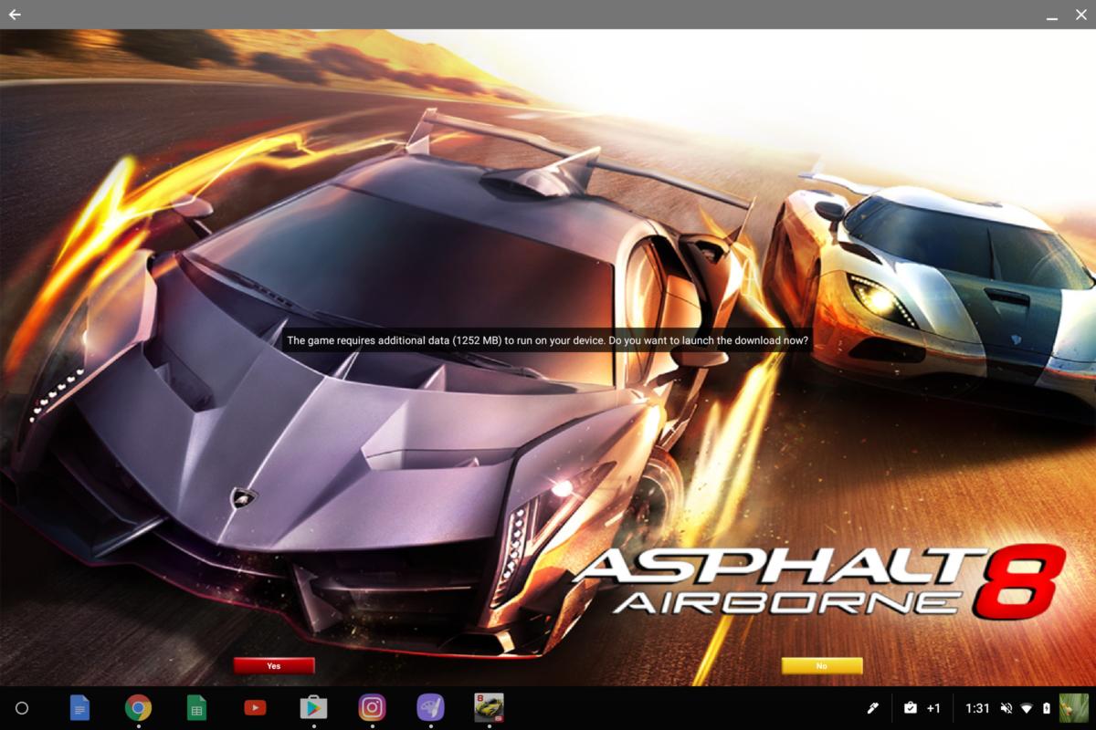 android apps chromebook asphalt 8 data