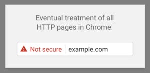 chrome eventual not secure password