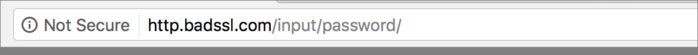 chrome not secure password