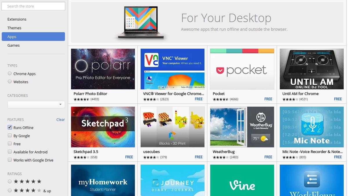chrome web store offline