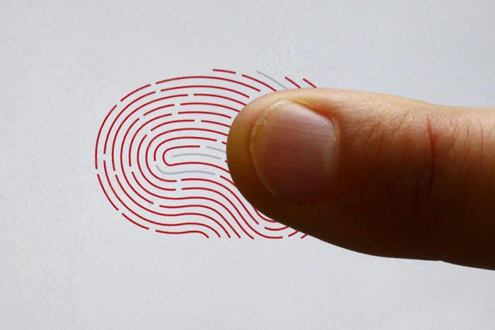 fingerprint iphone biometrics access